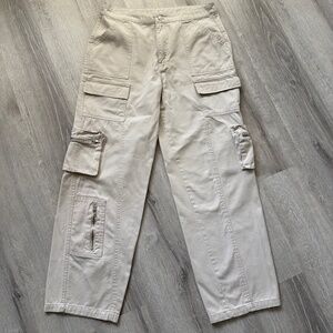 Sixty -Six Los Angeles Women’s Cotton Khaki Cargo Pants Size 7 Juniors